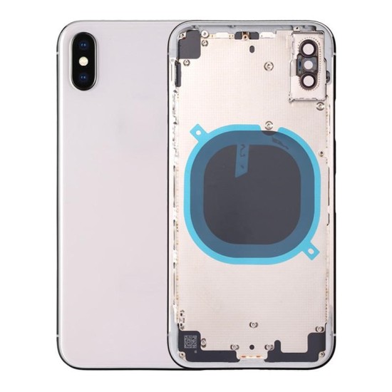 IPHONE XS MAX BACK TAMPA+FRAME WHITE ORIGINAL